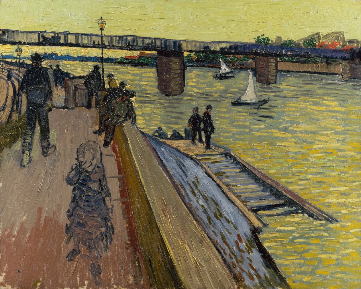 Le Bridge of Trinquetaille i Arles af Vincent van Gogh