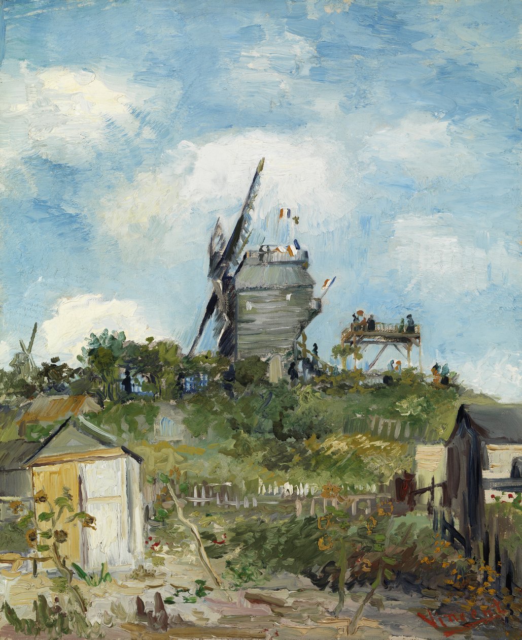 Blute-Fin Mill, Montmartre af Vincent van Gogh