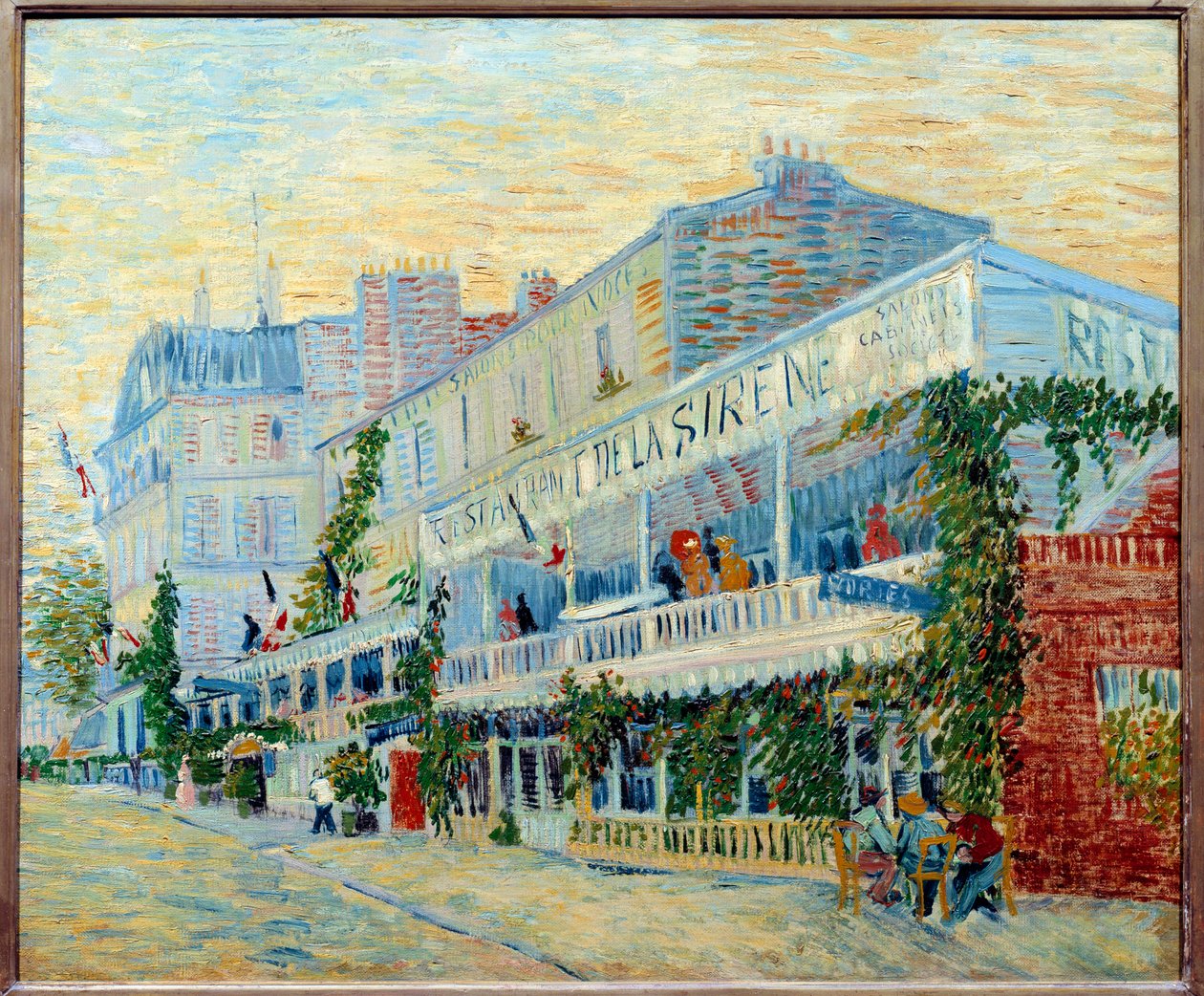 The Sirene Restaurant at Asnieres Maleri af Vincent van Gogh (1853-1890) 1887 Søn. 0,54 x 0,65 m Paris, Musée d
