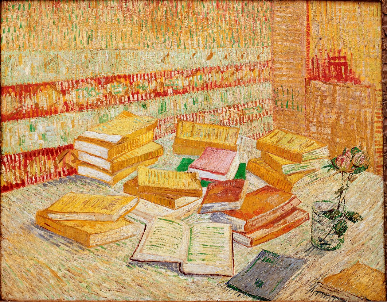 De gule bøger eller parisiske romancer Maleri af Vincent Van Gogh (1853-1890) 1887 Mål 73x93 cm Baden-Baden, privat samling af Vincent van Gogh