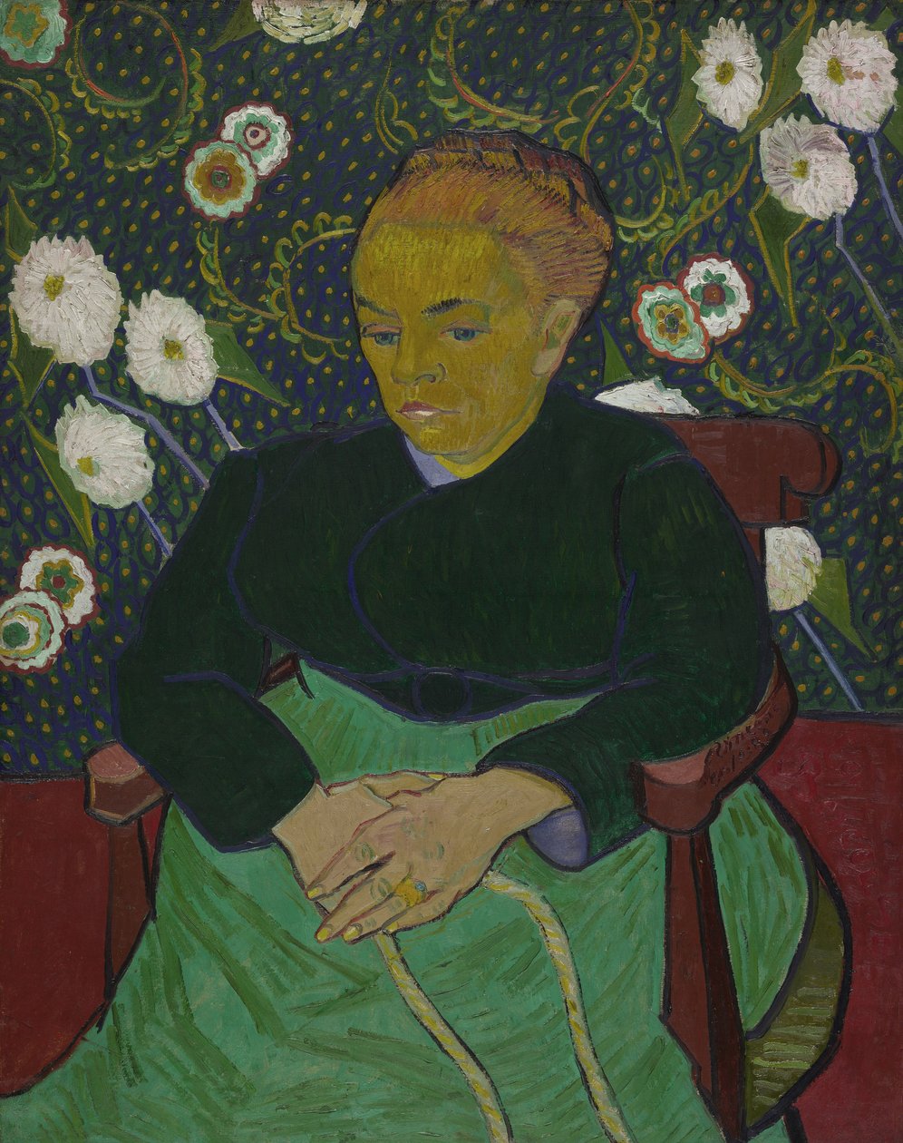 Madame Roulin rocker vuggen (La berceuse) af Vincent van Gogh