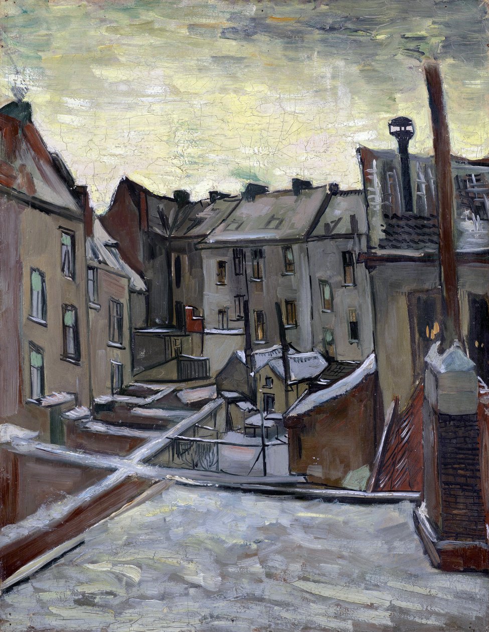 "" Huse set bagfra "" (huse set bagfra) maleri af Vincent Van Gogh (1853-1890) 1885 Sun 44x33,5 cm Van Gogh Museum, Amsterdam af Vincent van Gogh