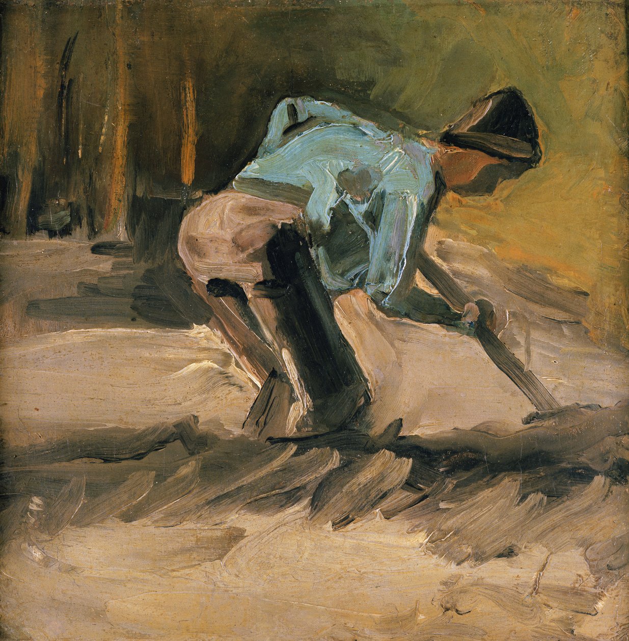 Mand i arbejde, ca. 1883 af Vincent van Gogh