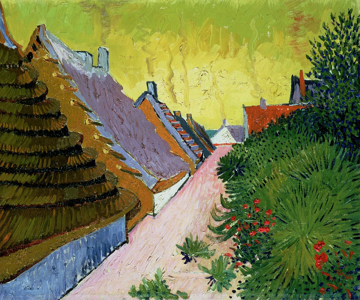 Stuehus ved Saintes-Mairies, 1888 af Vincent van Gogh