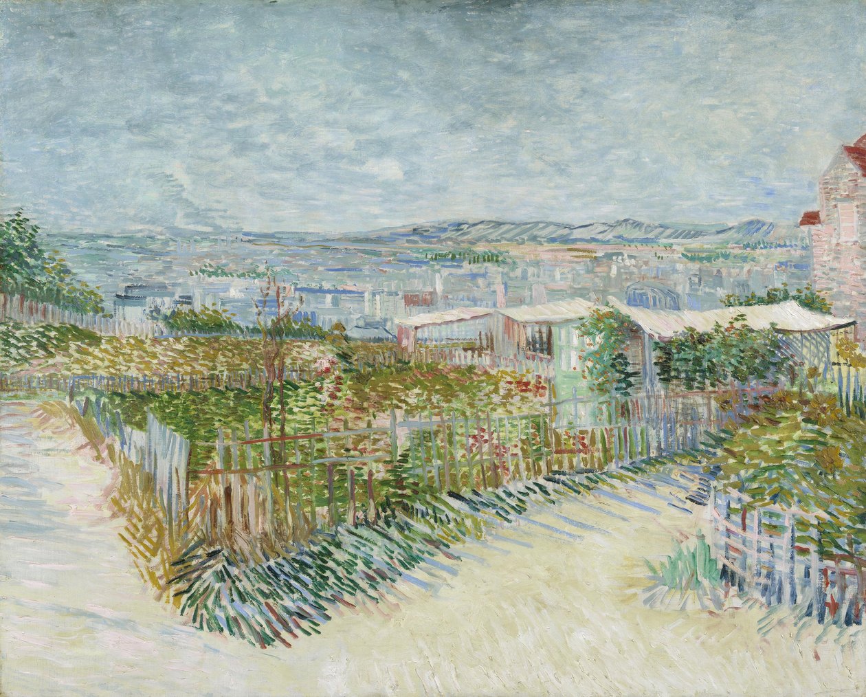 Montmartre: bag Moulin de la Galette af Vincent van Gogh