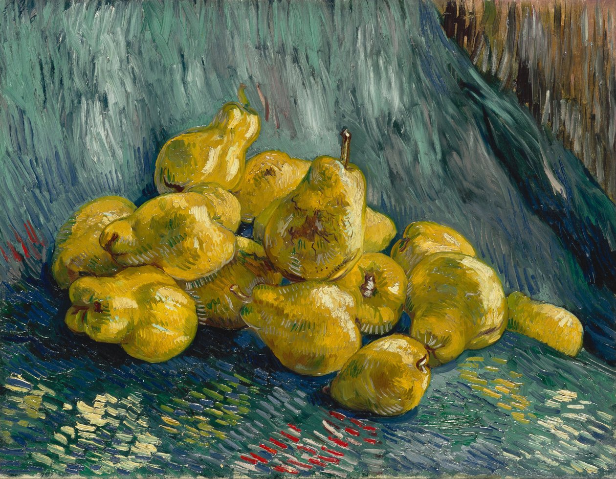 "Still Life with Quinces" (Still Life with Quinces) Maleri af Vincent van Gogh (1853-1890) 1887-1888 Dresden State Art Collections af Vincent van Gogh