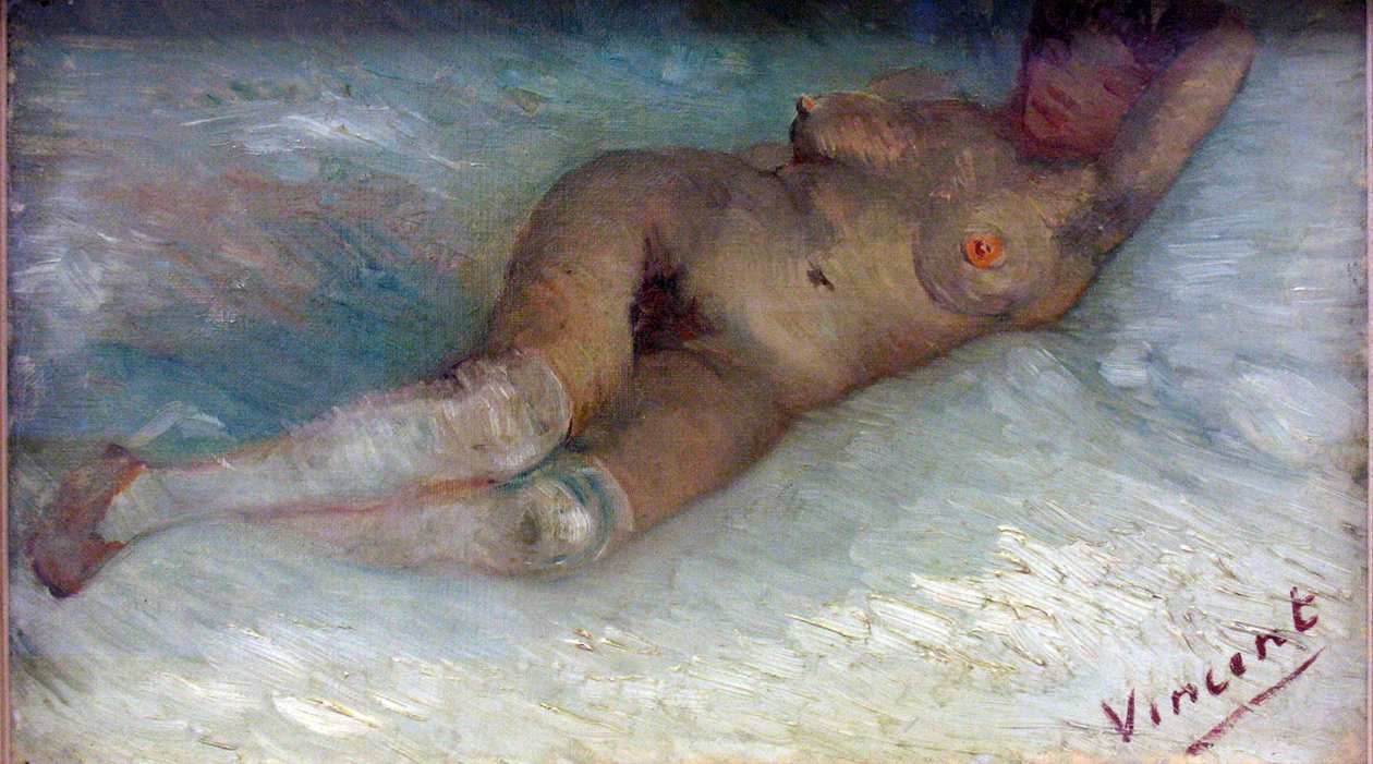 ""Nu sofa"" (liggende nøgen) Peinture de Vincent van Gogh (1853-1890) 1887 krroller-muller Museum Otterlo, Pays-Bas af Vincent van Gogh