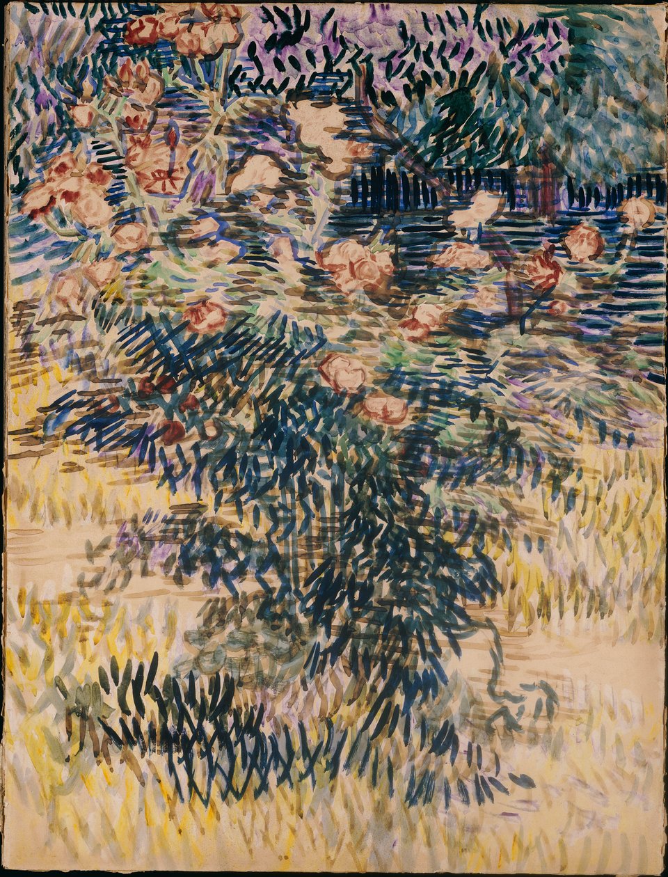 Oleanders, Hospitalshaven i Saint-Remy, 1889 af Vincent van Gogh