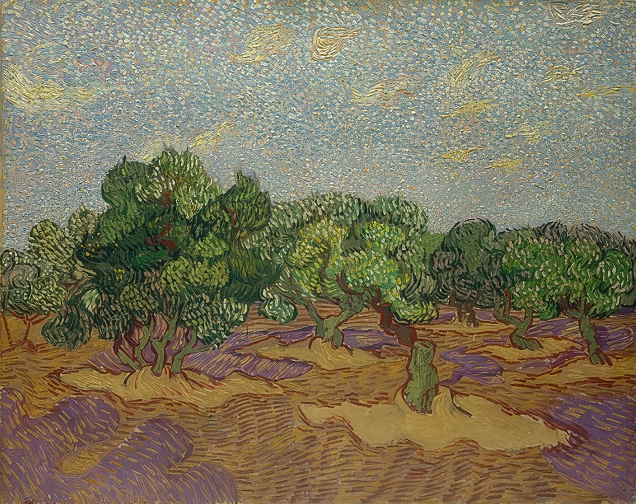 Oliventræer. 1889 af Vincent van Gogh