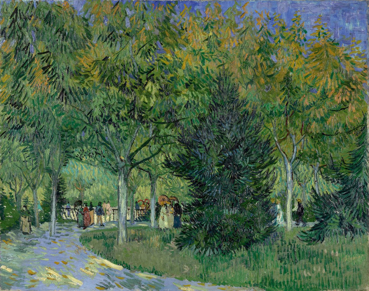 Sti i Arles-parken, 1888. af Vincent van Gogh