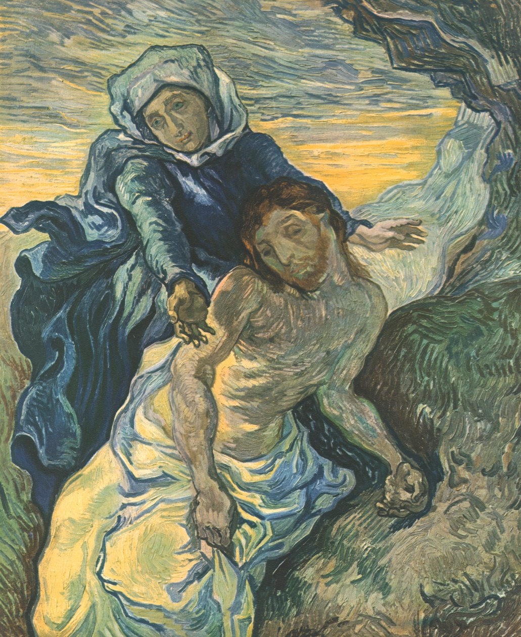Pietà efter Delacroix, september 1889, 1947. af Vincent van Gogh