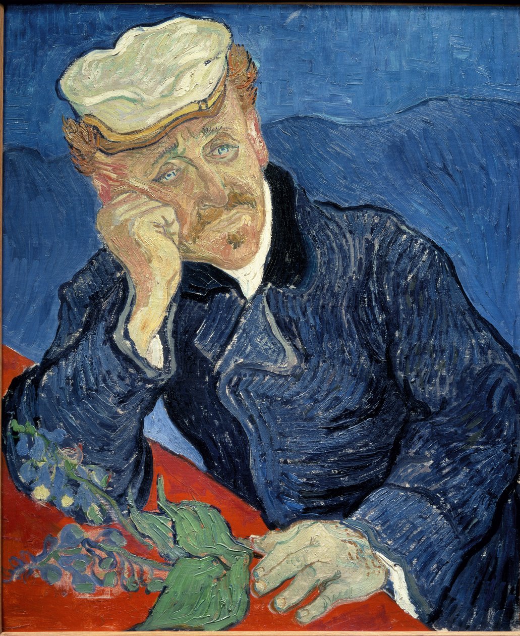 Portræt af doktor Paul Gachet - olie på lærred af Vincent van Gogh