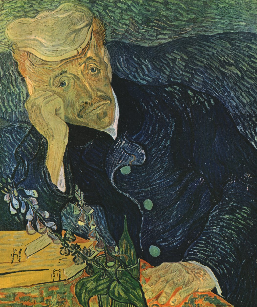 Portræt af Dr. Paul Gachet, juni 1890, 1947. af Vincent van Gogh
