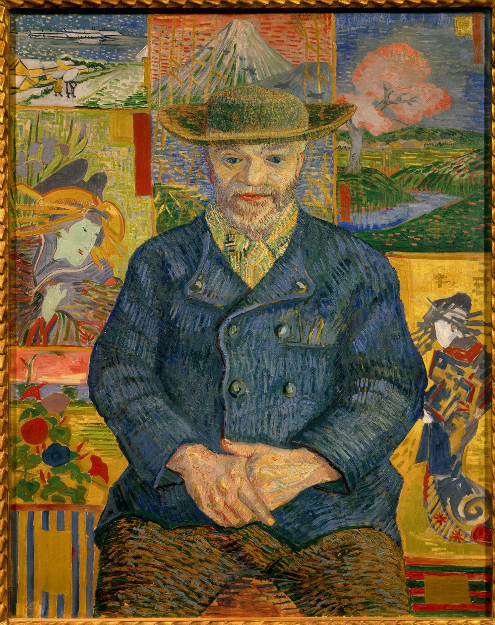 Portræt af Fader Tanguy maleri af Vincent Van Gogh (1853-1890) 1887 Søn. 0,92x0,73 m Paris, musee Rodin - Portræt af far Tanguy (Julien Tanguy af Vincent van Gogh
