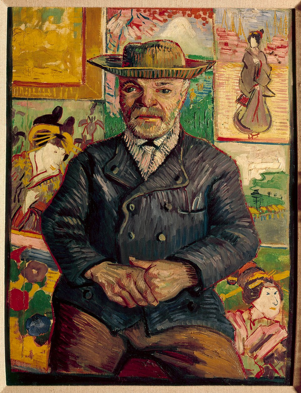 Portræt af Fader Tanguy Maleri af Vincent Van Gogh (1853-1890) 1800-tallets samling Niarchos - Portræt af far Tanguy (Julien Tanguy af Vincent van Gogh