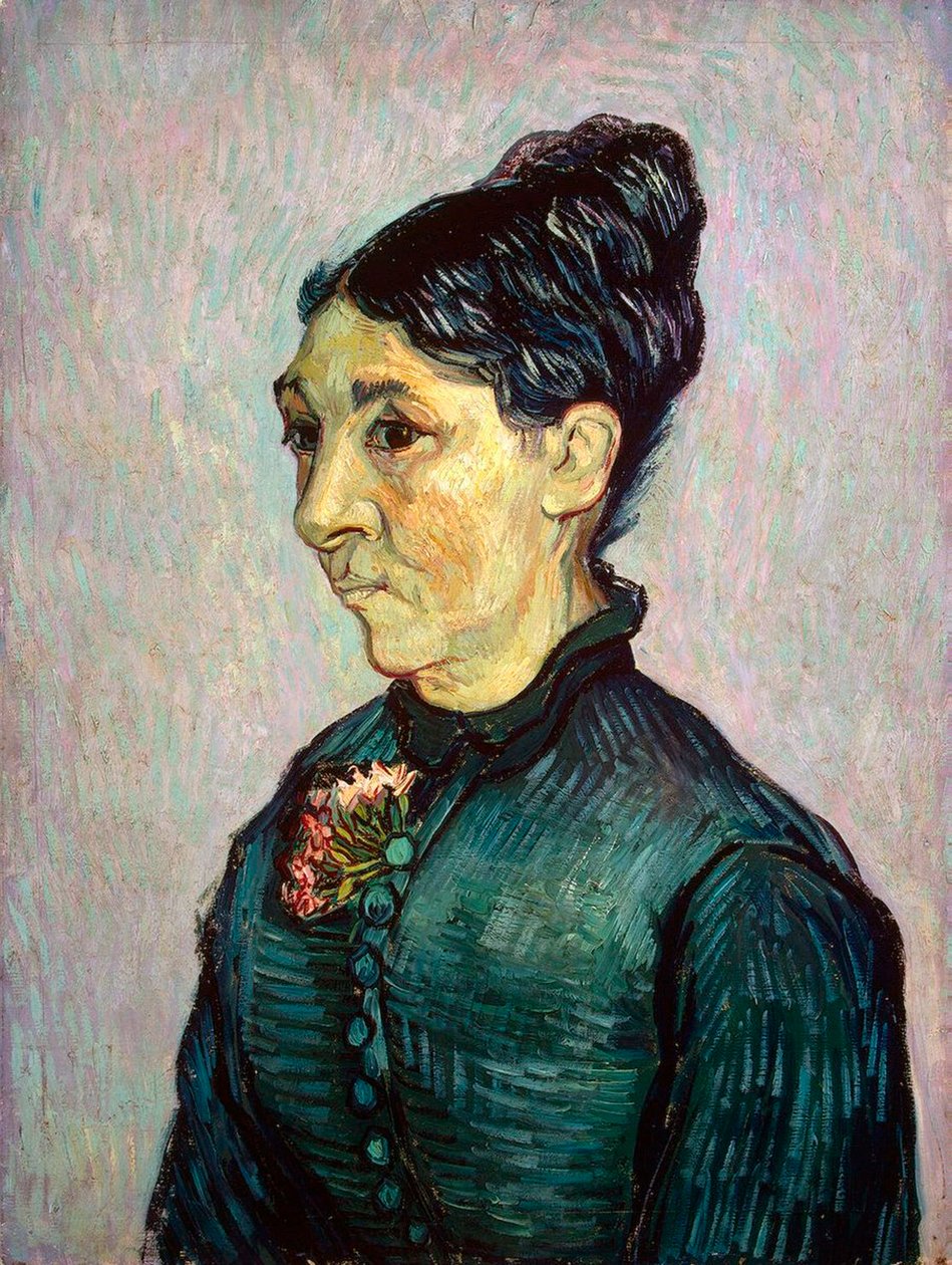 Portræt af Madame Jeanne Lafuye Trabuc, 1889. af Vincent van Gogh