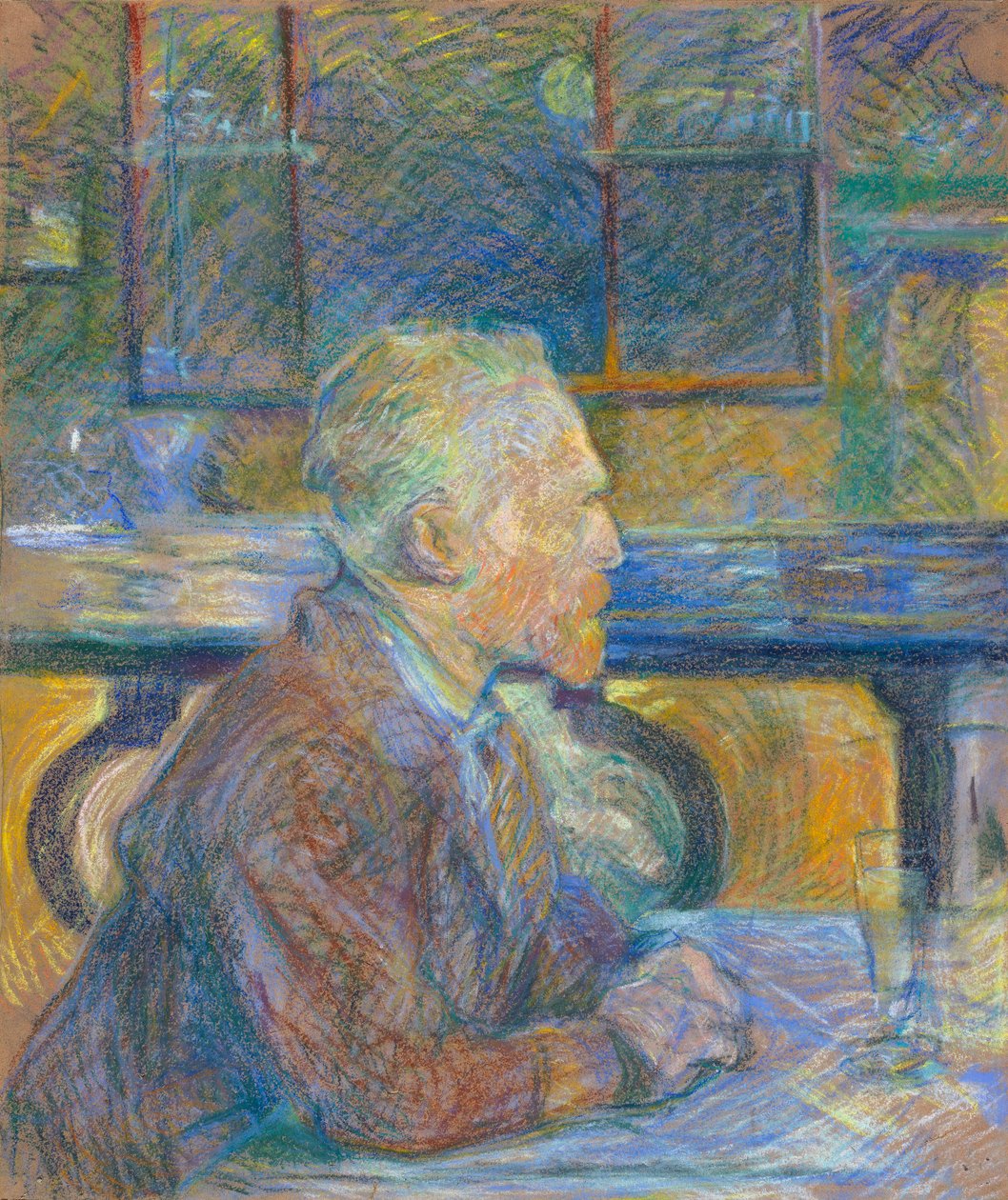 Portræt af Vincent van Gogh (1853-1890) af Toulouse-Lautrec, Henri, de (1864-1901) af Vincent van Gogh
