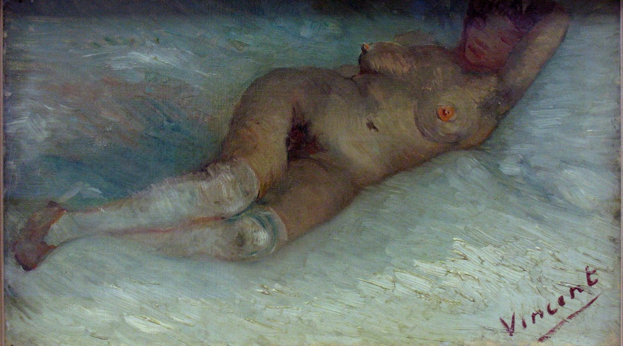 Liggende nøgen af Vincent van Gogh