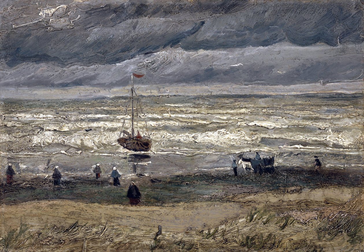 Havet ved Scheveningen par Gogh, Vincent, van (1853-1890). Olie på lærred, størrelse: 34,5x61 af Vincent van Gogh