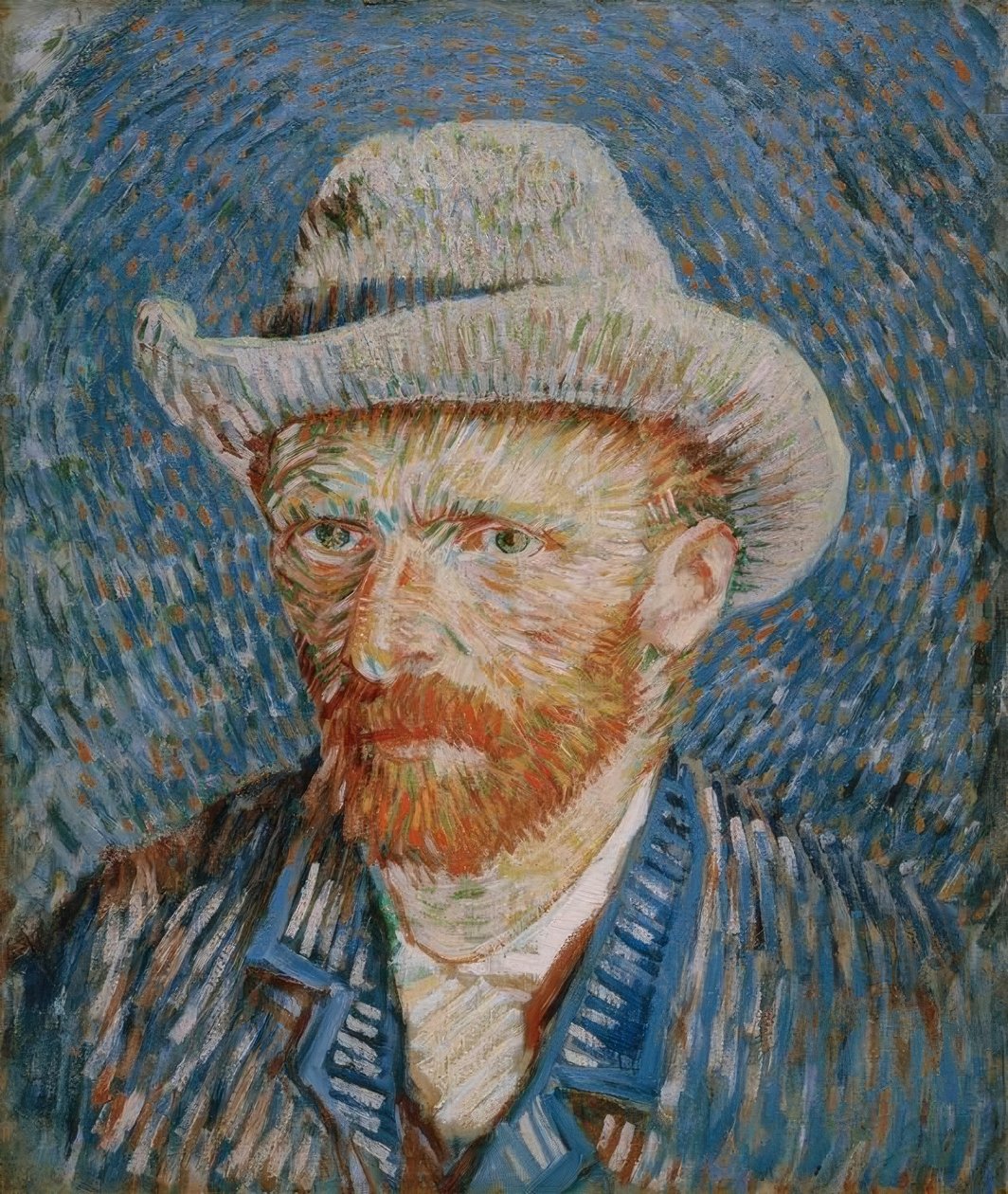 Selvportræt med en grå filthue af Vincent van Gogh