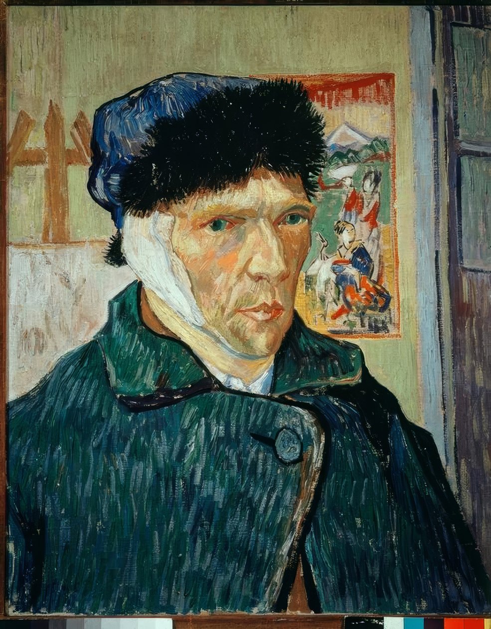 Selvportræt med bandageret øre af Vincent van Gogh