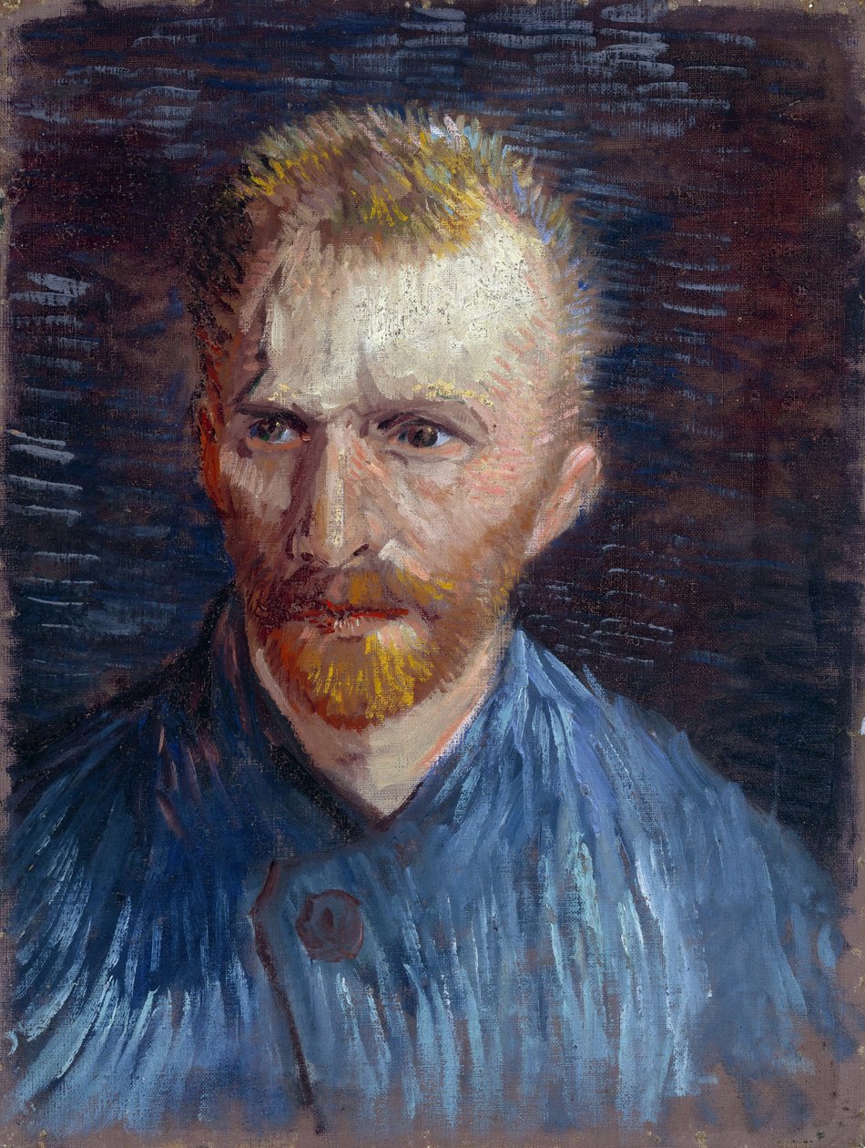 Selvportræt af Gogh, Vincent, van (1853-1890). Olie på lærred, størrelse: 44,5x33,6 af Vincent van Gogh
