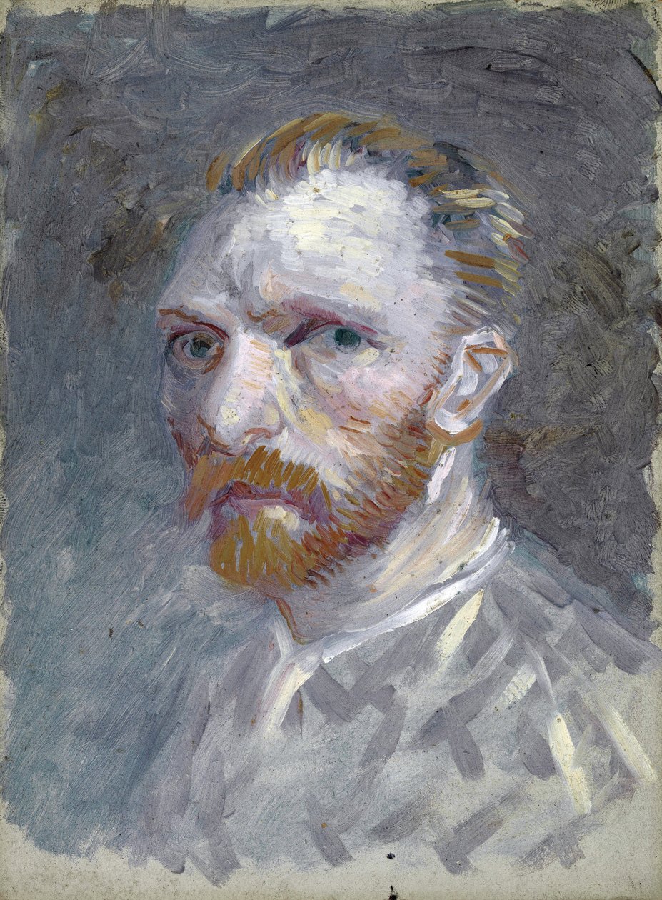 Selvportræt af Gogh, Vincent, van (1853-1890). Olie på pap, størrelse: 19,1x14,1 af Vincent van Gogh