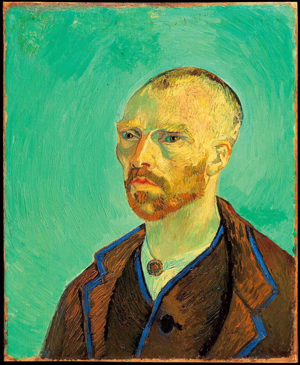 Selvportræt dedikeret til Gauguin af Vincent van Gogh