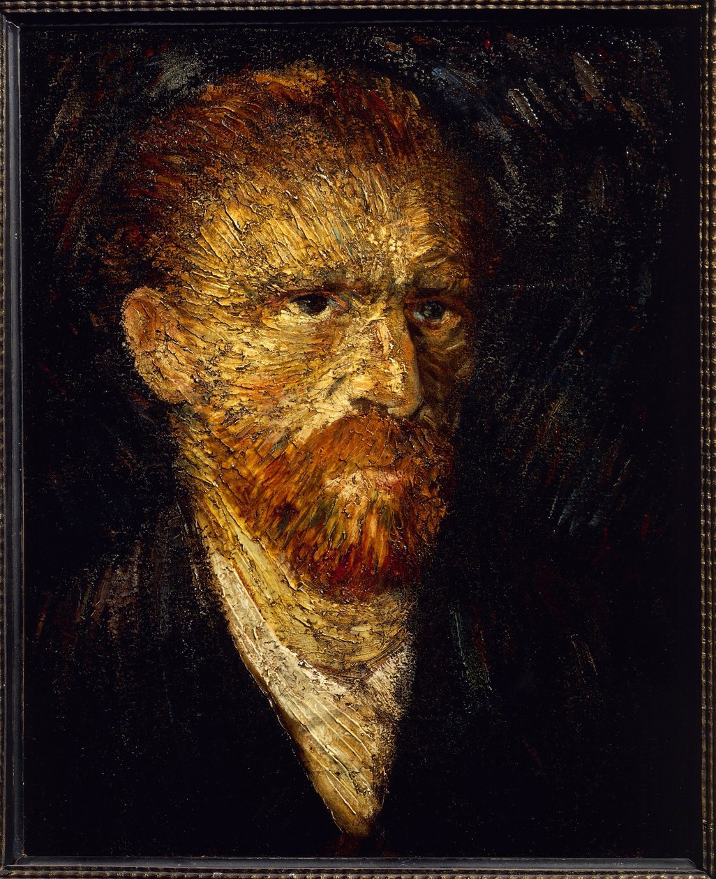 Selvportræt (olie på lærred af Vincent van Gogh