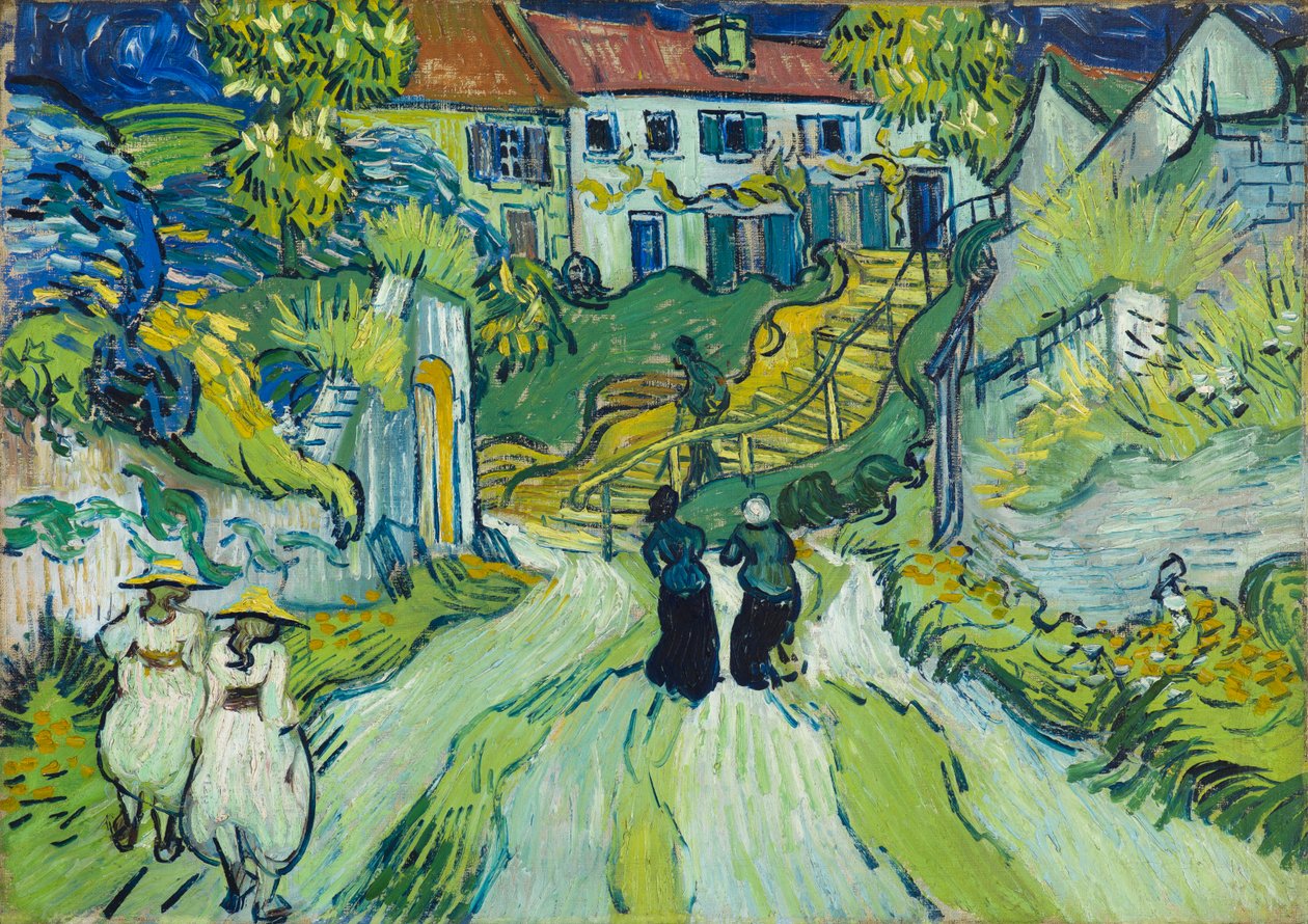 Trappe ved Auvers af Vincent van Gogh
