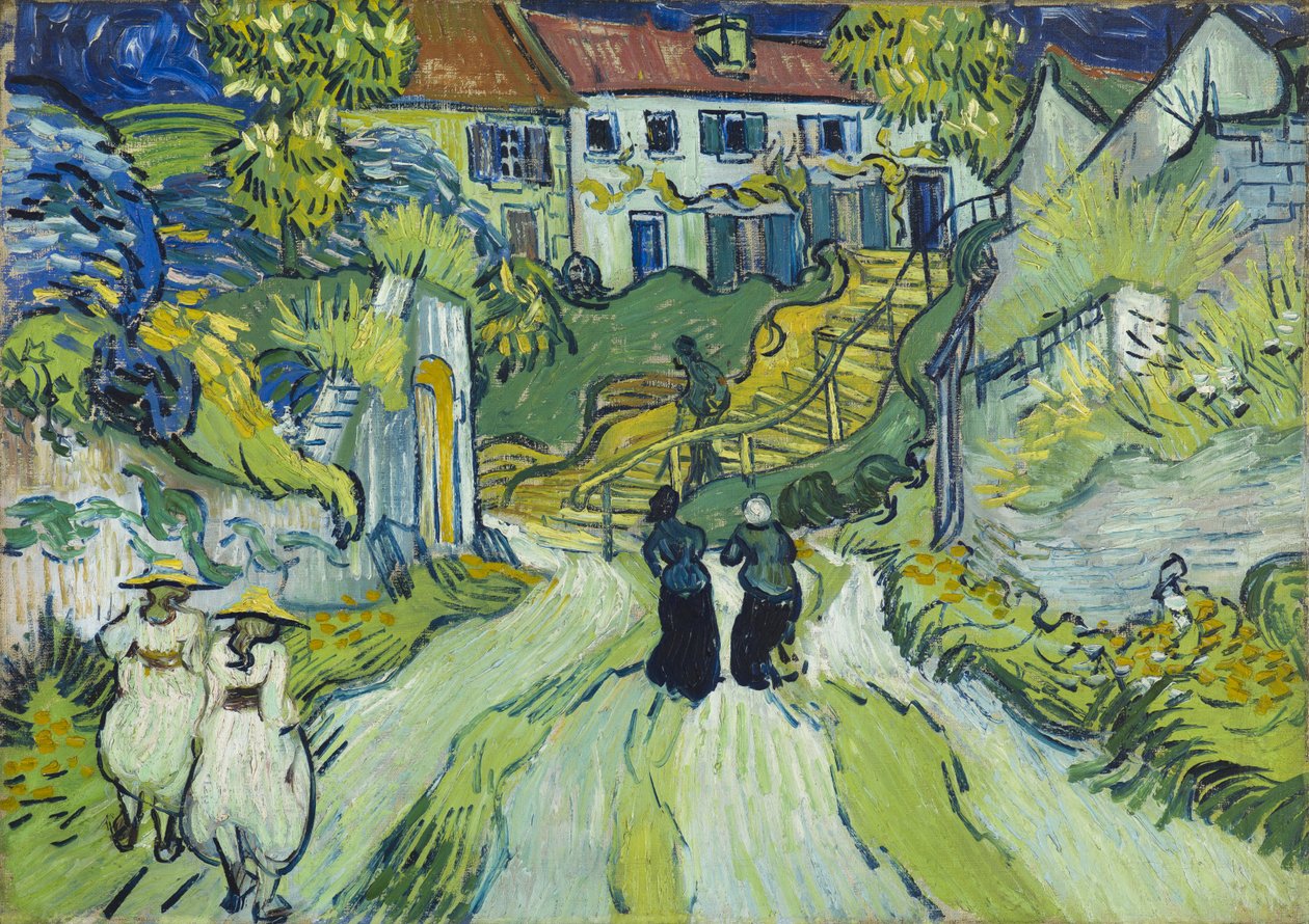 Trappe ved Auvers, juli 1890 (olie på lærred) af Vincent van Gogh