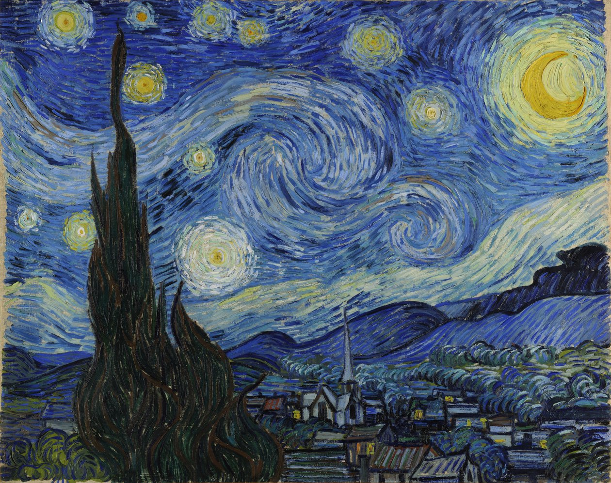Stjerneklar nat af Vincent van Gogh