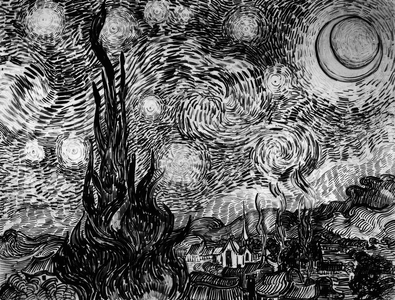 Stjerneklar nat af Vincent van Gogh