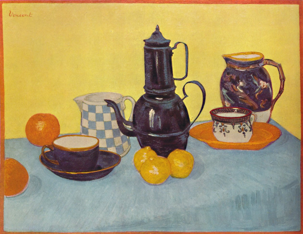 Stilleben med kaffekande, 1888, 1937. af Vincent van Gogh