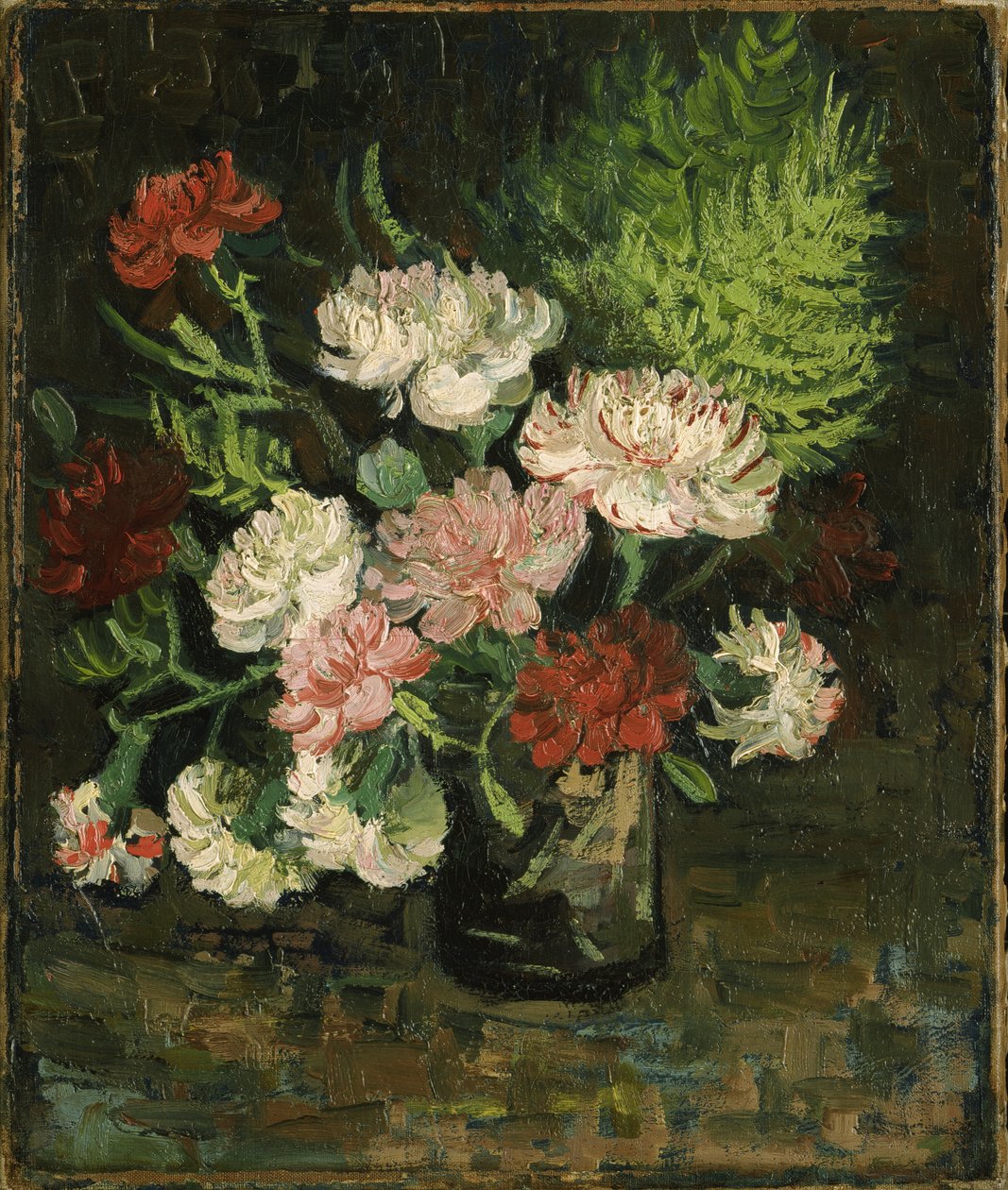 Stilleben med nelliker, 1886 af Vincent van Gogh