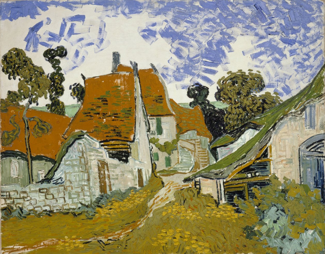 Gade i Auvers-sur-Oise af Vincent van Gogh