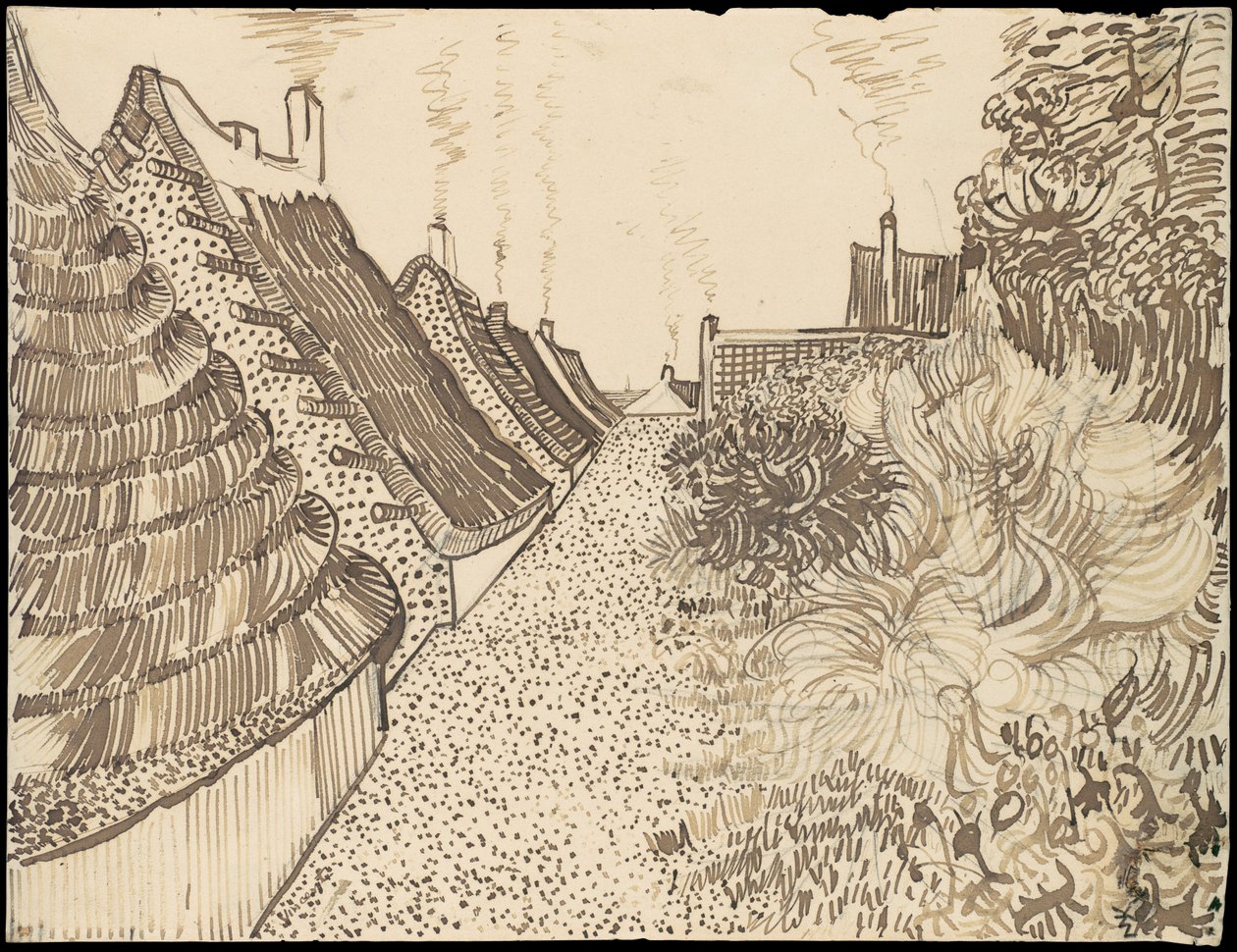 Gade i Saintes-Maries-de-la-Mer af Vincent van Gogh