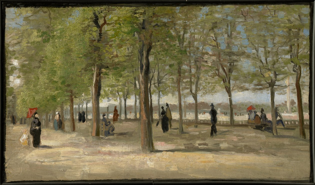 Terrasse i Luxembourg-haven af Vincent van Gogh