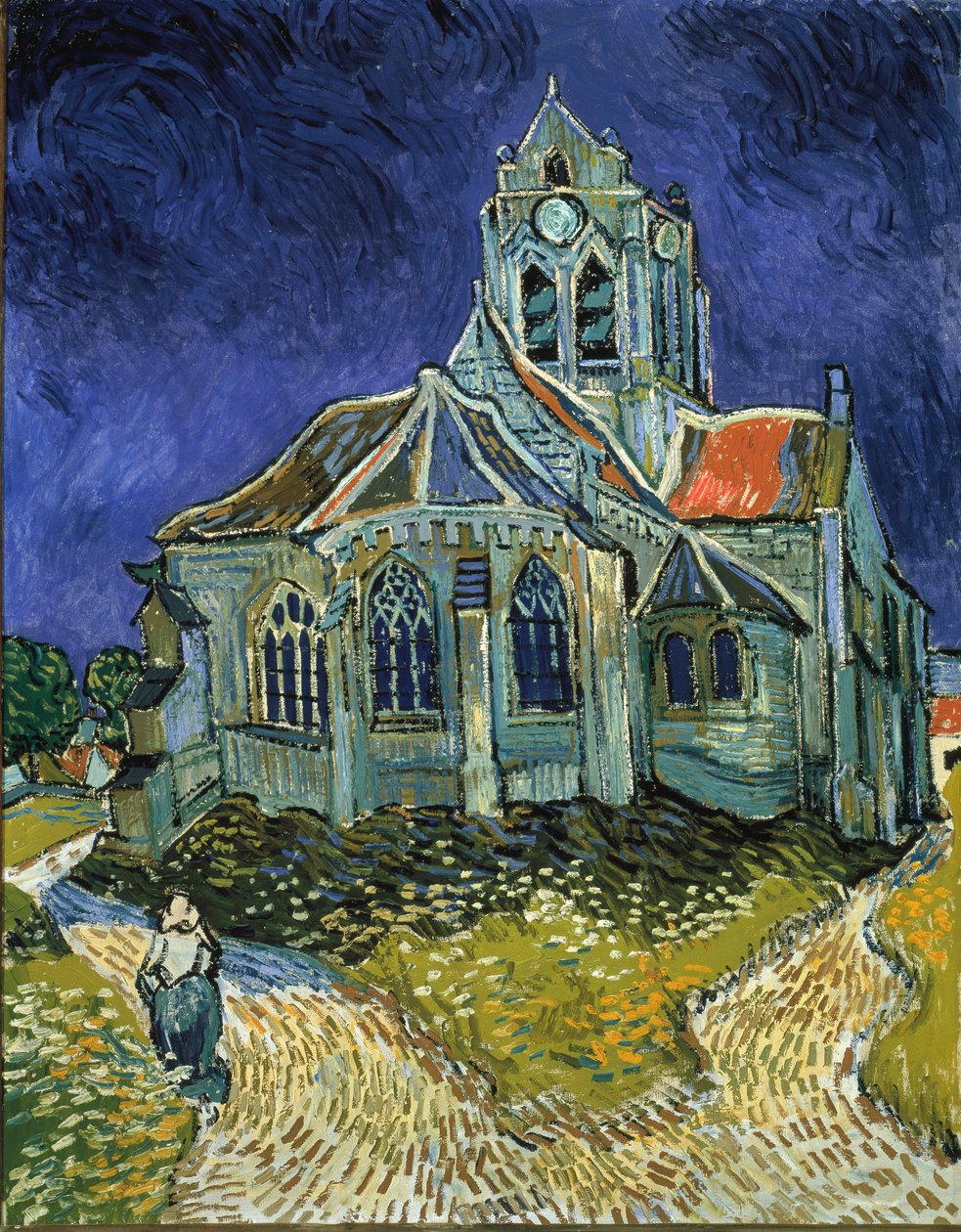 Kirken i Auvers af Vincent van Gogh