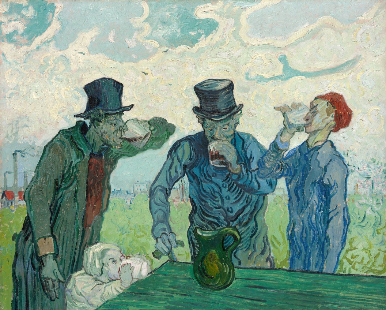 Drikkerne, 1890. af Vincent van Gogh
