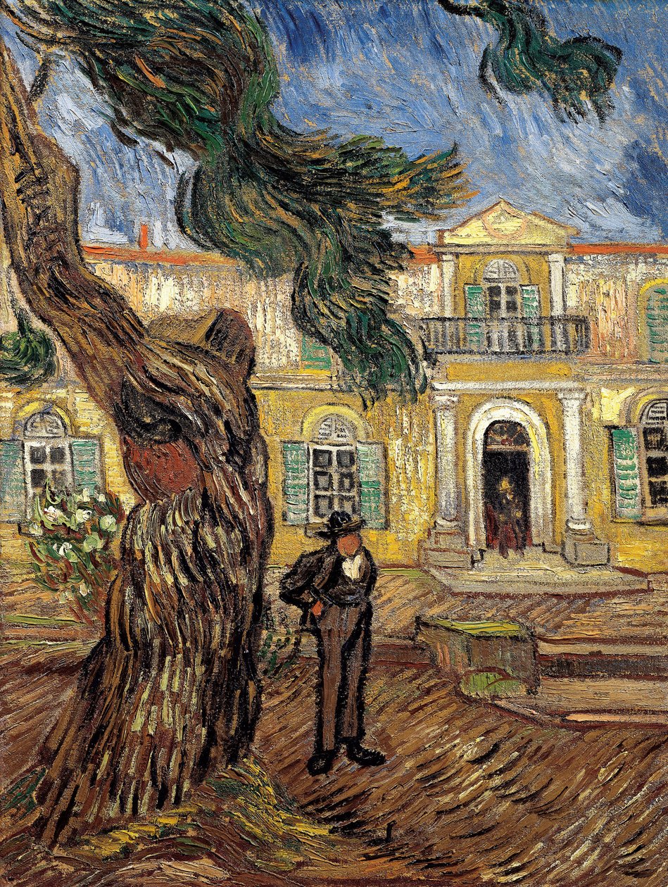 Hospitalet Saint Paul i Saint Remy de Provence - olie på lærred af Vincent van Gogh