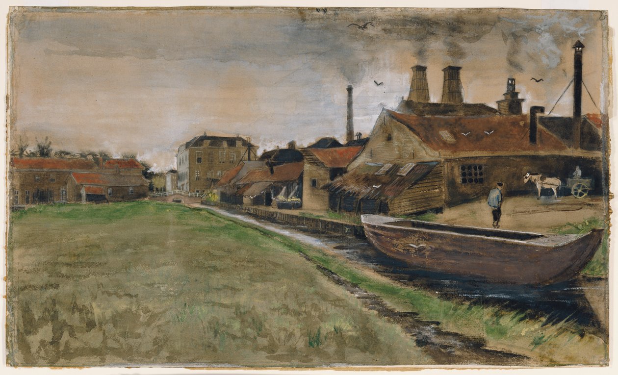 Jernmøllen i Haag, 1882 af Vincent van Gogh