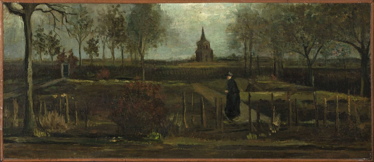 Præstegårdshaven på Nuenen i foråret af Vincent van Gogh