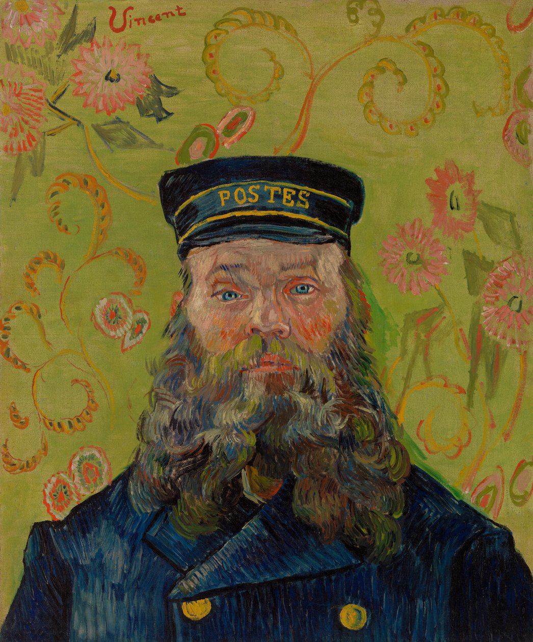 Postbuddet (Joseph-Etienne Roulin) af Vincent van Gogh