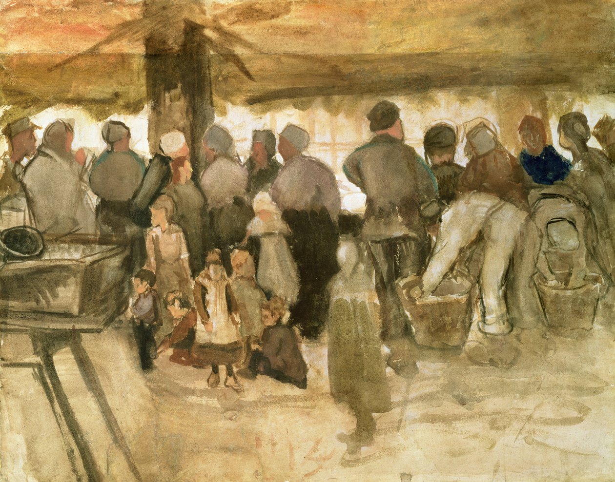 Kartoffelmarkedet, 1882 af Vincent van Gogh
