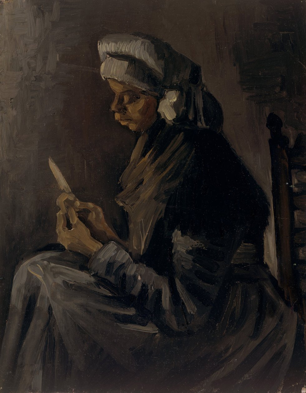 Kartoffelskrælleren, 1885 af Vincent van Gogh