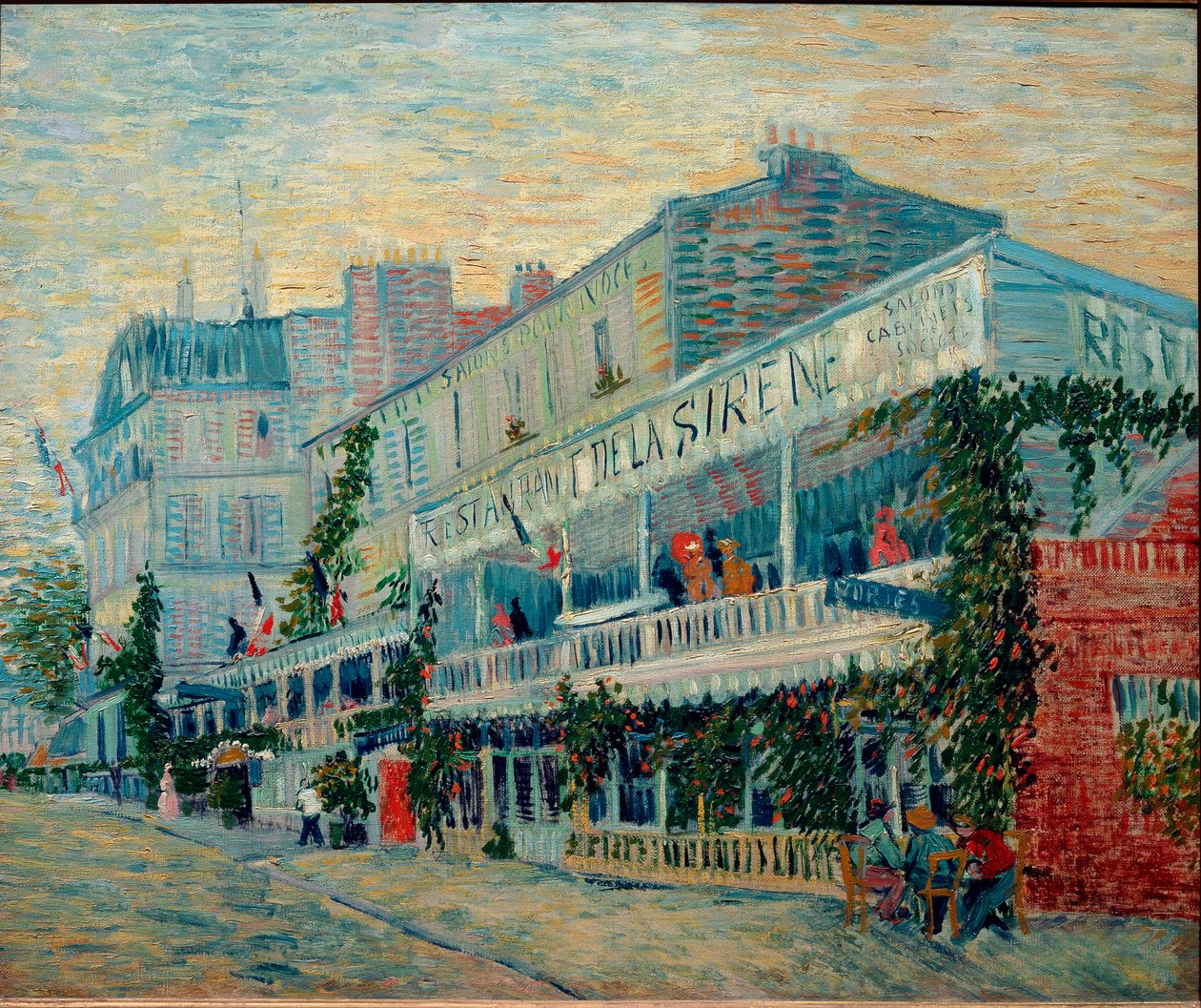 Sirene-restauranten i Asnieres (Olie på lærred af Vincent van Gogh