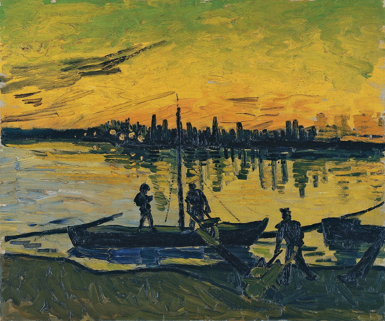Stevedorerne i Arles, 1888 af Vincent van Gogh