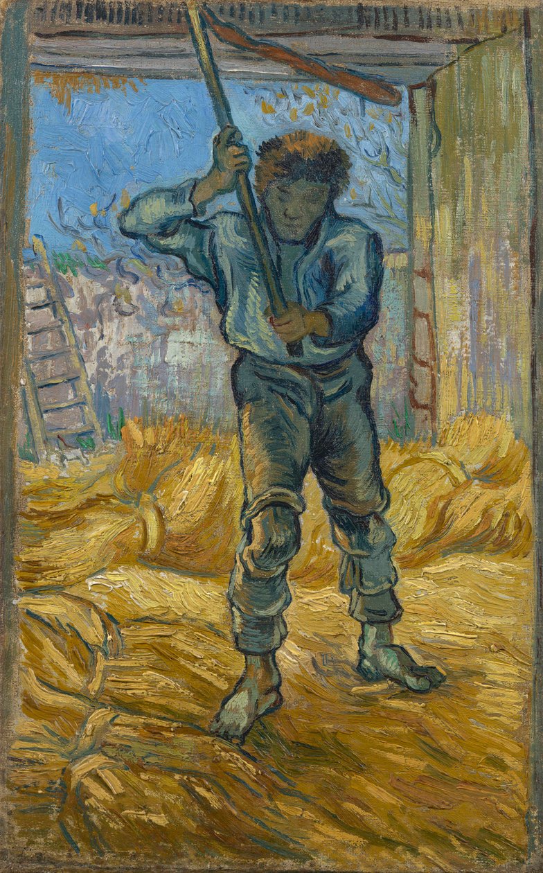 Tærskeren (efter Hirse) af Vincent van Gogh