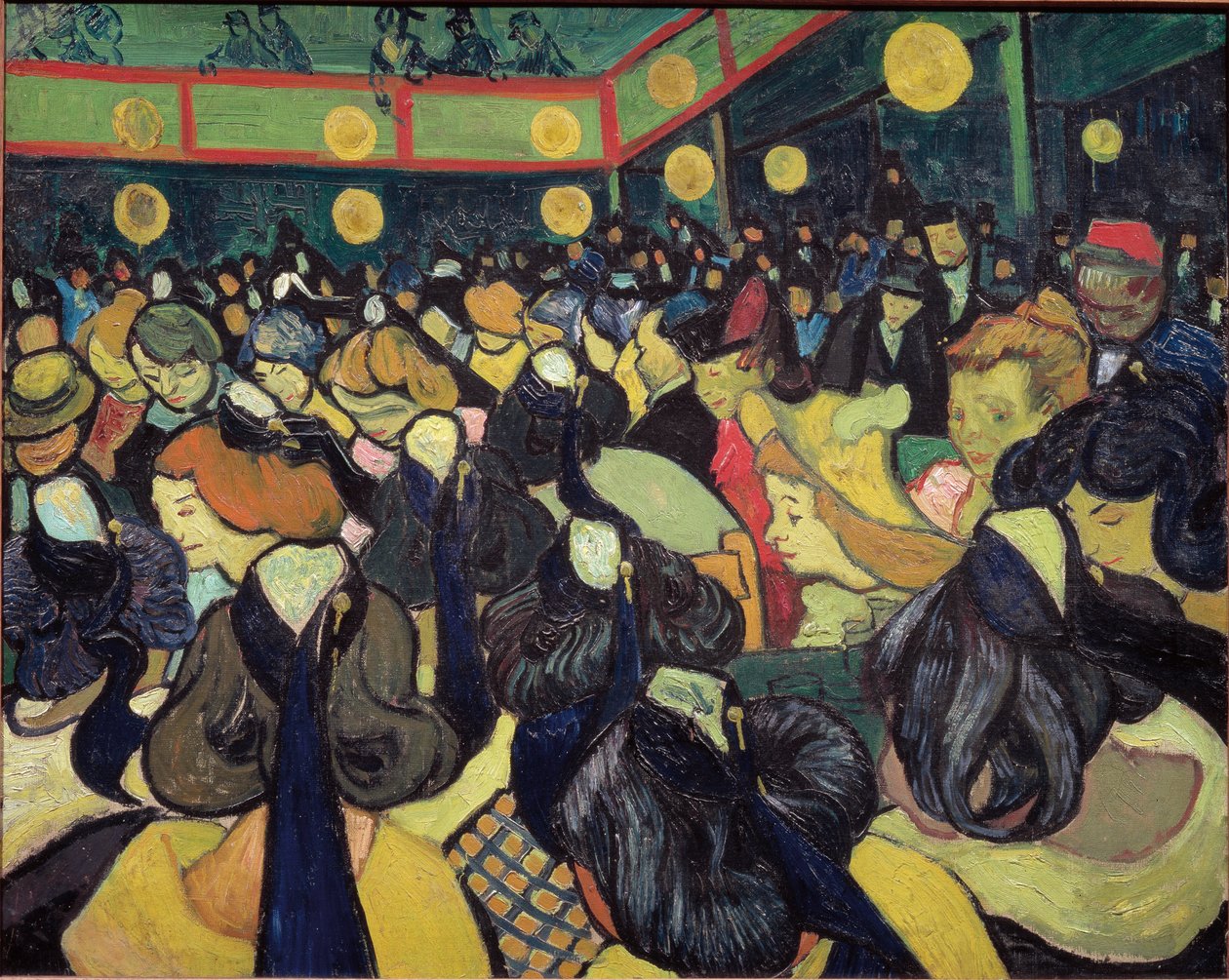 Dansesalen i Arles - olie på lærred af Vincent van Gogh